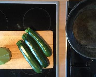 Zucchininudeln mit Parmaschinken und Sommertrüffel