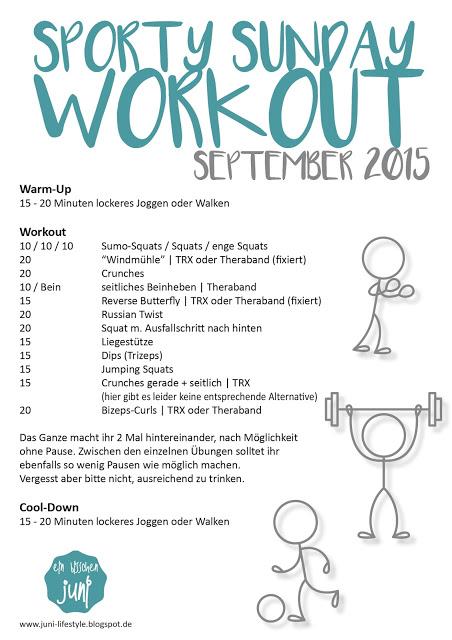 [JuNi] Sporty Sunday Workout | September 2015 {JuNiFit}