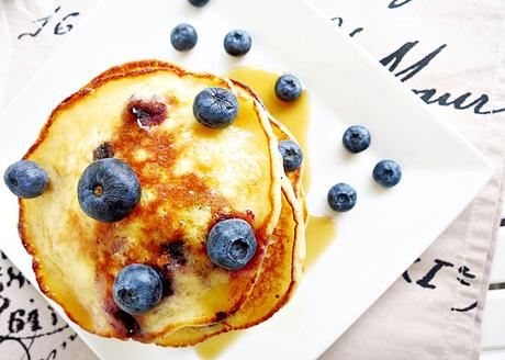Blueberry Sour Cream Pancakes