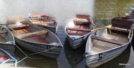 Boote auf dem Steinbrücker Teich