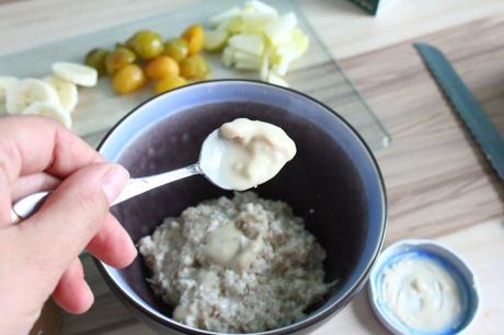 Mandelmus Porridge Raffaello Oatmeal Frühstück