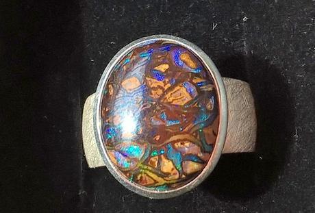 Opalschmuck Ring Boulderopal