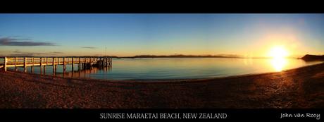 Sunrise Maraetai Beach, New Zealand