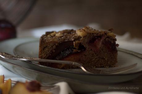 Schokoladen-Zwetschgenkuchen mit Walnüssen... hilft garantiert gegen Herbstblues