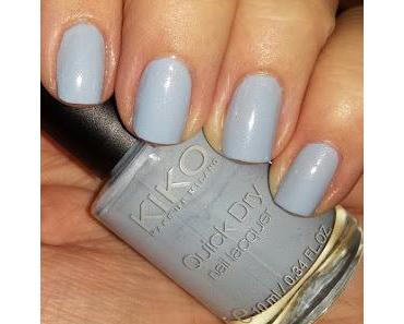 [Nails] Lacke in Farbe ... und bunt! TAUBENBLAU mit KIKO Quick Dry 849 Pearly Antique Blue