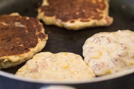 Bacon & Corn Griddle Cakes