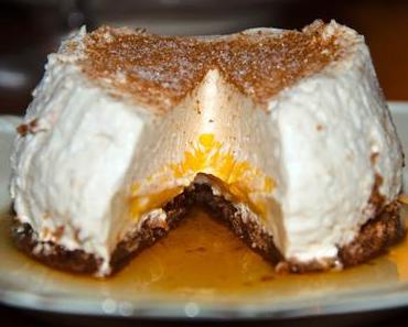 Maronen-Mousse mit Kürbiscreme