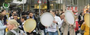Flashmob für M.A. Tâheri in Hannover