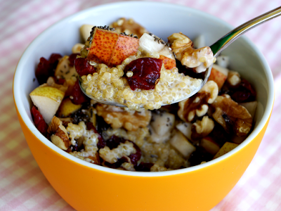 [vegan] Super-Frühstück mit Quinoa, Chia und Cranberry
