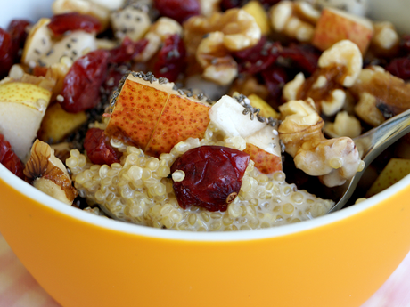 [vegan] Super-Frühstück mit Quinoa, Chia und Cranberry