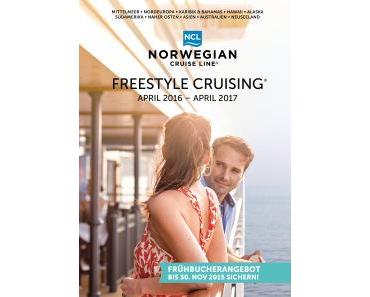 NCL präsentiert ihren druckfrischen Freestyle Cruising® Katalog für die Saison April 2016 bis April 2017