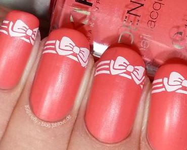 [Nails] French Bows: KIKO Denim Nail Lacquer "460 Ink Pink"