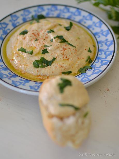Rezept für cremigen Hummus mit Joghurt
