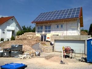 Neubau mit Photovoltaik