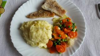Schnell-einfach-gut : KaPü mit Buttergemüse und Seelachsfilet!