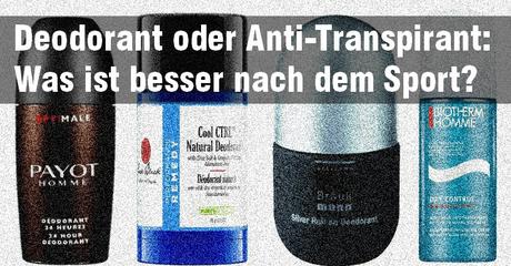 Deodorant oder Anti-Transpirant für den Mann