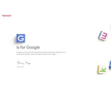 Google Inc. steht auf Buchstabensalat