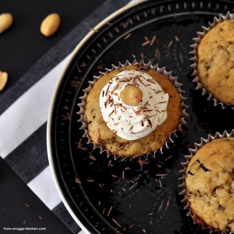 Erdnussbutter-Chocolate Chip-Muffins