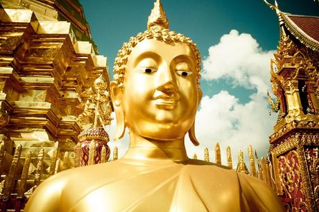 Buddha Statue im Doi Suthep Tempel