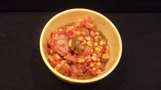 Gemüse-Chili mit Hackbällchen