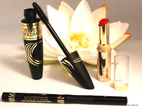 Max Factor Lipfinity Lipstick, Velvet Volume Mascara, Masterpiece Liquid Eyeliner Review