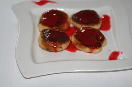 REZEPT - Chocolate and Apricot Pancakes with Raspberry Sauce #FALL INTO FALL 5