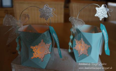 Kleine winterliche Laternen