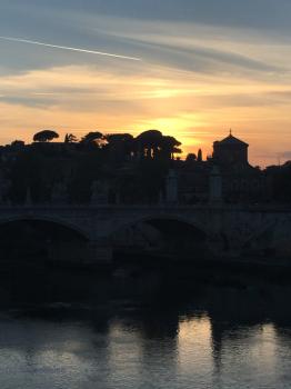 Sonnenuntergang über Vatikanstadt! (c) Reise Leise