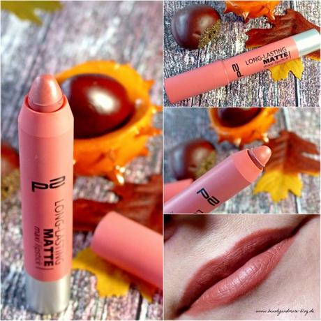 Meine Top 3 Herbst Lippenstifte - Blogparade - p2 long-lasting matte maxi lipstick forever hazelnut 060