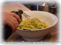 Kochen mit Martina und Moritz: Sellerie-Cordon-Bleu mit Kräuter-Dip und Kartoffelsalat