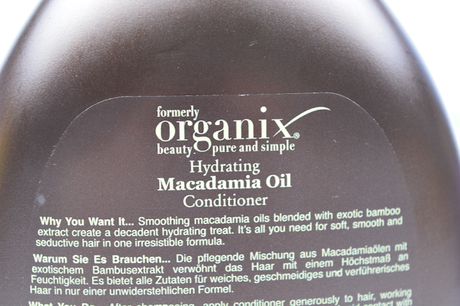 [NEU] Review: Organix Hydrating Macadamia Oil Shampoo & Spülung