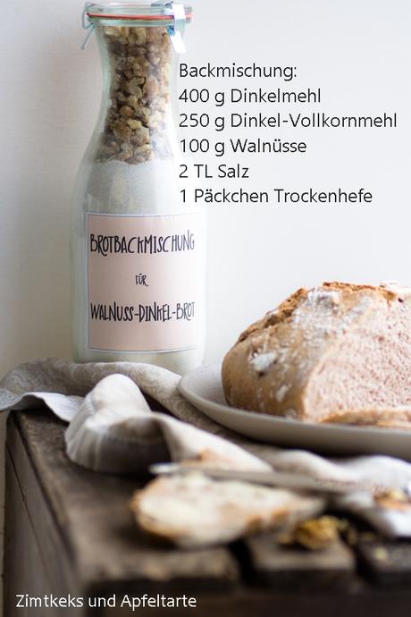 Leckers Dinkel-Walnuss-Brot zum Backen und als Backmischung