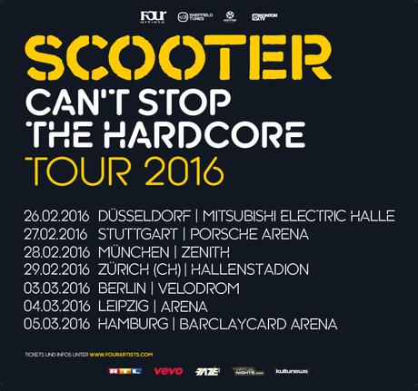Scooter-Can't Stop The Hardcore - Tour 2016_Plakat