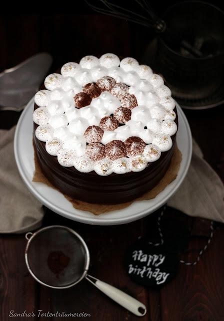 Heiße Schokolade Marshmallow Torte - Knuspergeburtstagsgruß fürs Knusperstübchen
