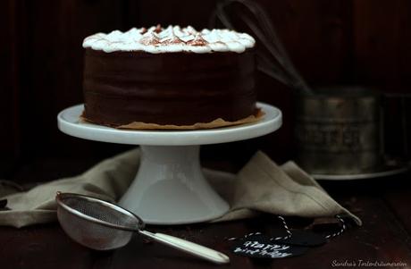 Heiße Schokolade Marshmallow Torte - Knuspergeburtstagsgruß fürs Knusperstübchen