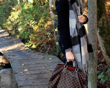 GRAUER ROLLI + BLAZER + KAROSCHAL + BOOTS