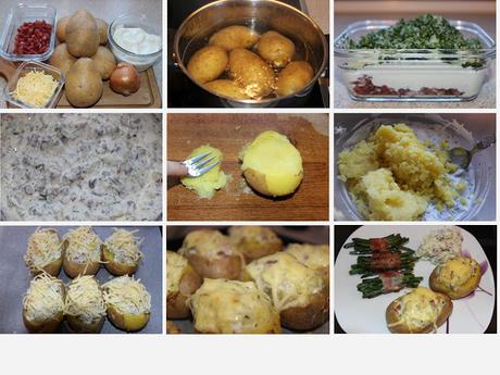 Rezept / Ofenkartoffeln mit Sauerrahm-Füllung