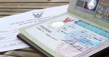 Unser fertiges Thailand-Visum im Reisepass