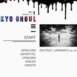 [AR] - Tokyo Ghoul Volume 1 - DVD-Menü02