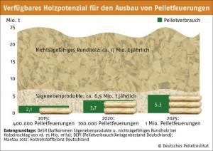 Potenzial für Holzpellets in Deutschland