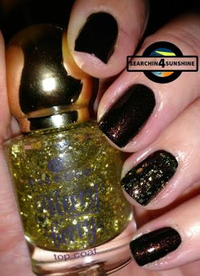 [Nails] trend IT UP Sparkling Glamour 050 mit essence Merry berry 01 i love my golden pumps