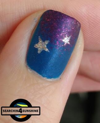 [Nails] #nailsreloadedchallenge - Sterne mit Misslyn lovely nails 126 into the blue & 95 lilac poison