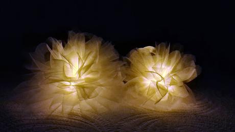 Leuchtende Pompons