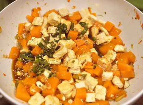 Butternut Orangen Tofu zu Reis | Schwatz Katz