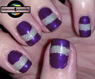 [Nails] #nailsreloadedchallenge - Glitter mit essence Merry berry 02 purple with purpose & KOSMETIK KOSMO Polarlicht