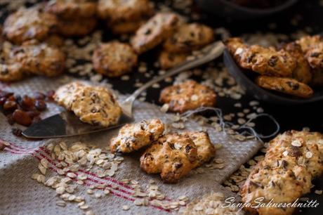 Haferflocken-Schoko-Cookies mit Mandeln (1 von 8)