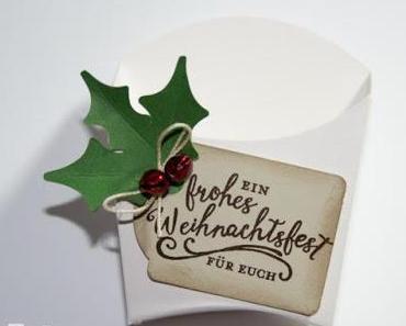 Die weihnachtliche Pommesbox bzw. Pommes-frites-Schachtel