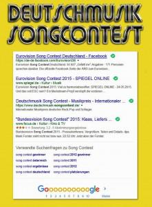 Deutschmusik Song Contest - Screenshot vom 18. November 2015