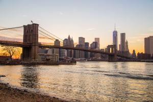 Brooklyn Bridge with New York