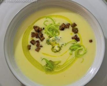 Parmentier-Suppe mit Roquefort